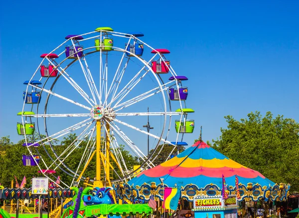 Rides At Small County Fair — Stock Photo, Image