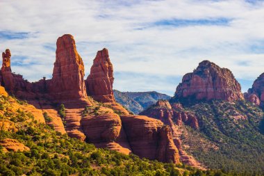 Red Rock Formations In Arizona Desert clipart