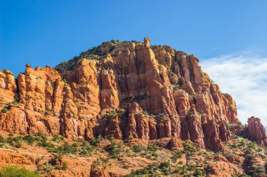 Arizona dağlarda uçurumlarda kırmızı Rock