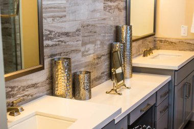 Desenli ıvır Knacks Modern Banyo sayaçta