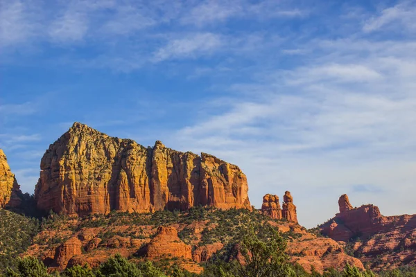 Cliffs Red Rock Mountains Late Afternoon Sun — Stock Photo, Image