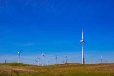 Rüzgar değirmeni çiftliği enerji için