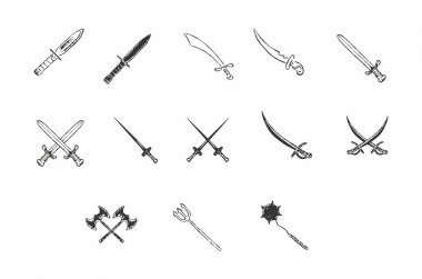 Eski kılıç ve silah