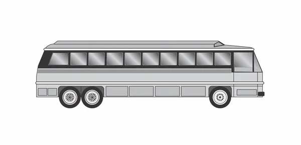 Graue Bus-Illustration — Stockvektor