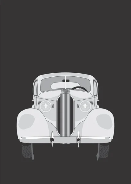 Ilustración de coches antiguos — Vector de stock