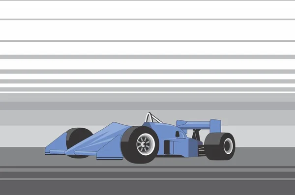 Illustrazione auto da corsa blu — Vettoriale Stock