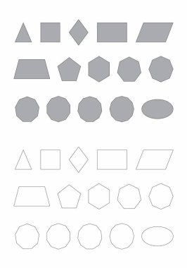 Temel düz geometrik şekiller