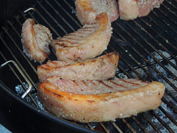 Carne asada en la parrilla — Foto de Stock