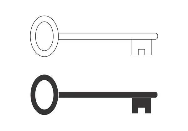 Izolované klíče ilustrace — Stockový vektor
