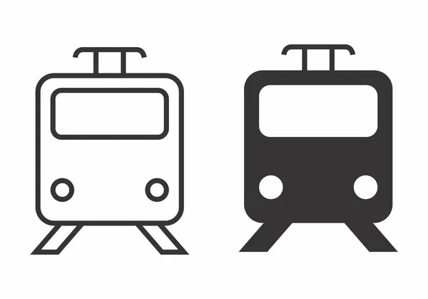 Чёрно-белые поезда — стоковый вектор