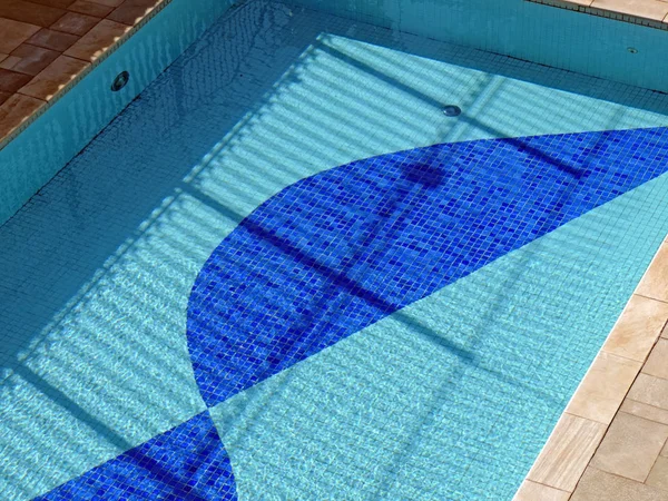 A blue tile pool — Stock Photo, Image
