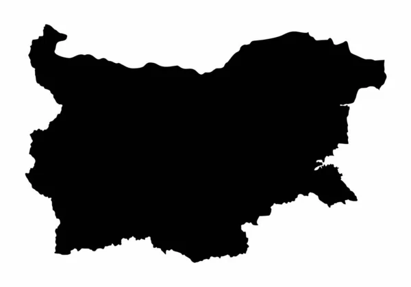 Bulgaria silhouette map — Stock Vector