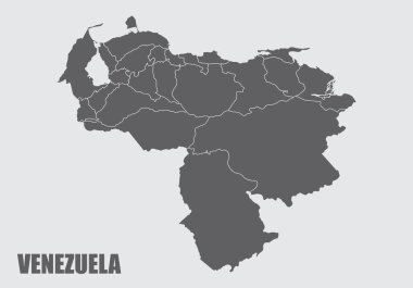 Venezuela bölgeleri haritası
