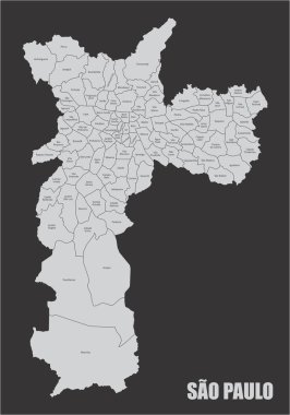 Sao Paulo şehir haritası