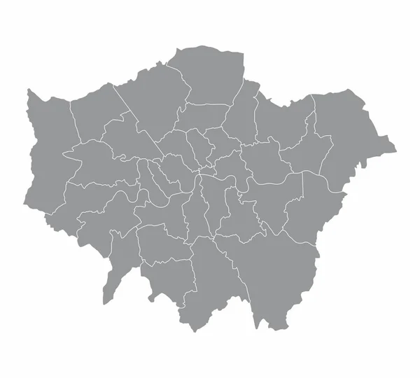 ロンドン地方地図 — ストックベクタ