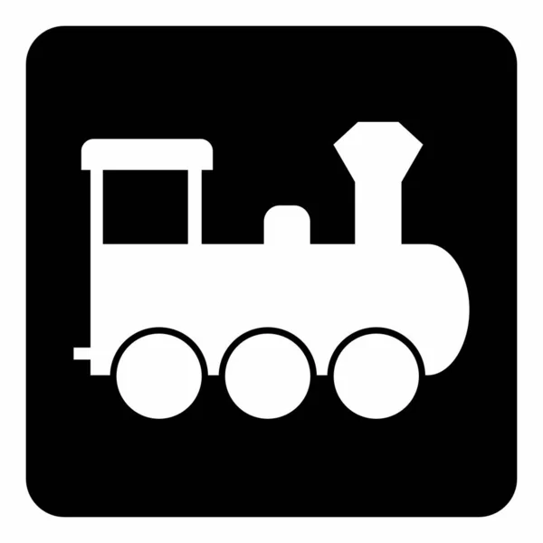 Locomotief pictogram illustratie — Stockvector