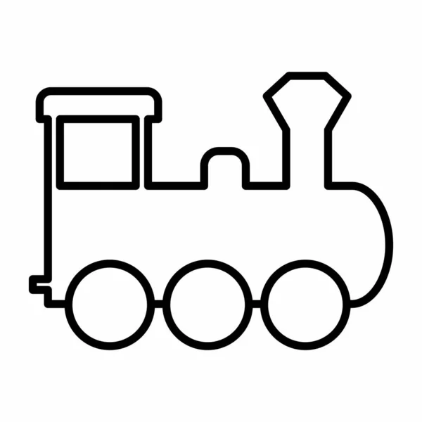 Ilustração ícone locomotiva — Vetor de Stock