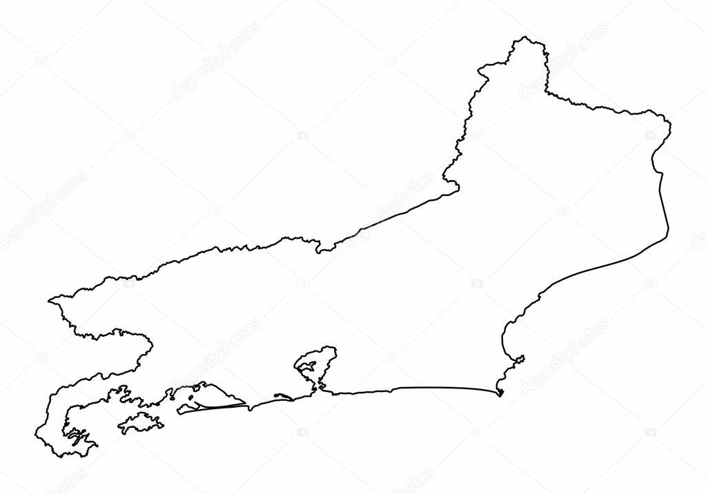 Rio de Janeiro State map