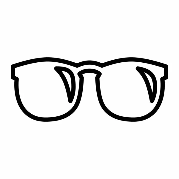 Ilustración icono gafas — Vector de stock