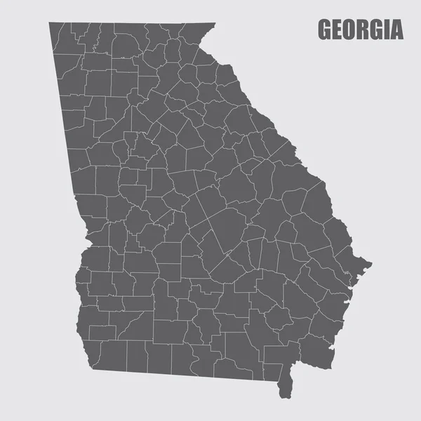 ジョージア州地図 — ストックベクタ