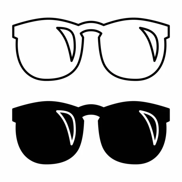 Iconos de gafas ilustración — Vector de stock