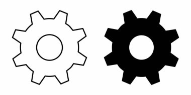 Cogs simgeleri illüstrasyonu