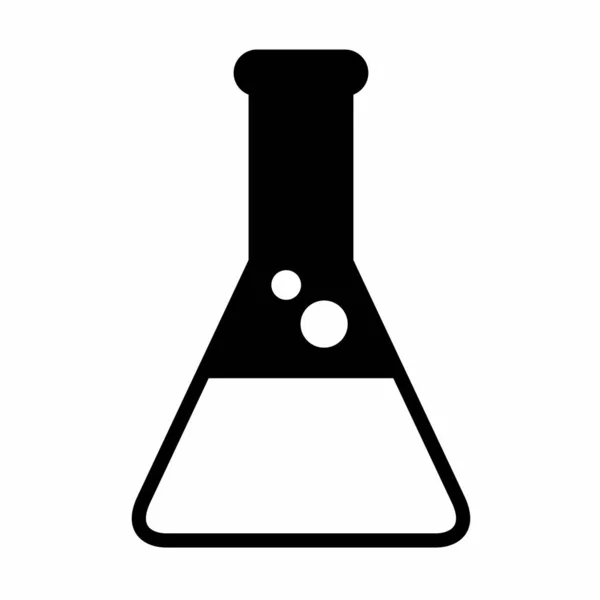 Ícone de frasco de laboratório — Vetor de Stock