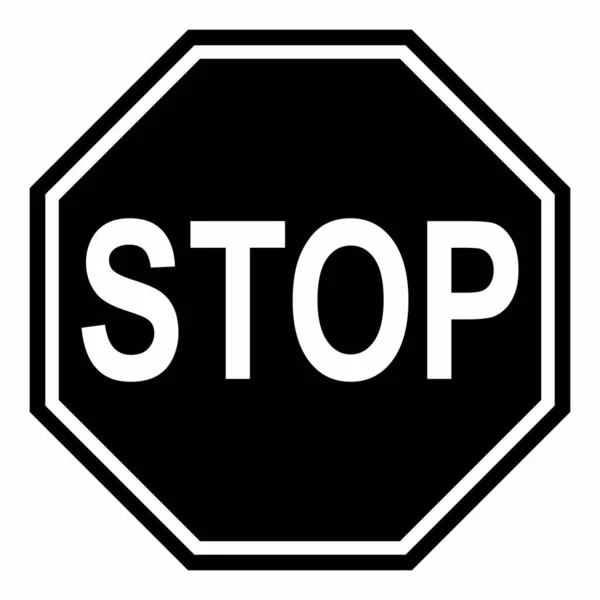 Stopverkeersbord — Stockvector