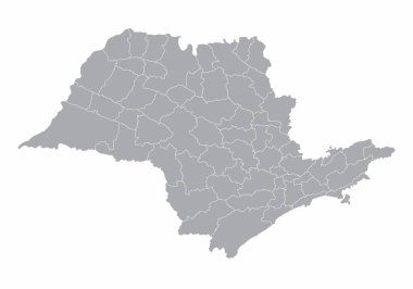 Sao Paulo Eyaleti mikrobölgeler haritası