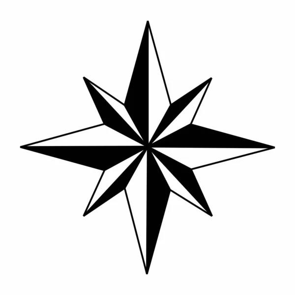 Windrosensymbol — Stockvektor