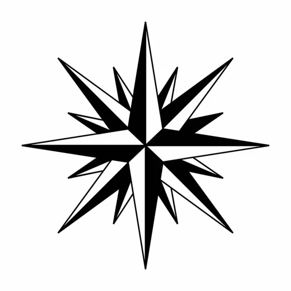 Symbole rose des vents — Image vectorielle