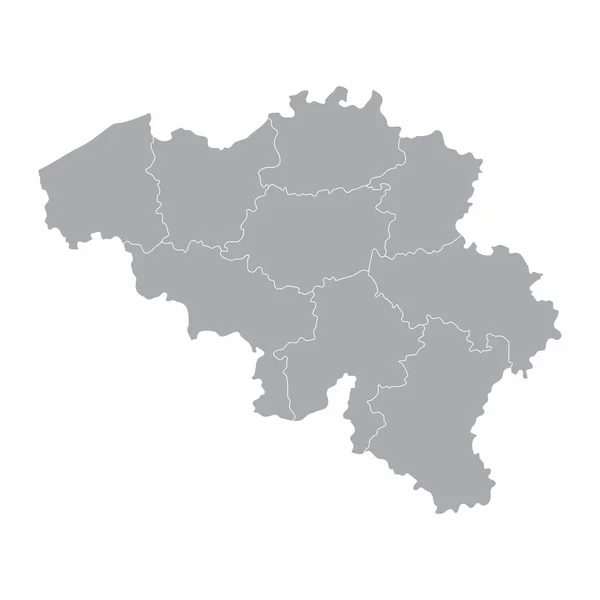 Karta över Belgien — Stock vektor