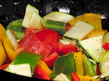 Grilled vegetables portion