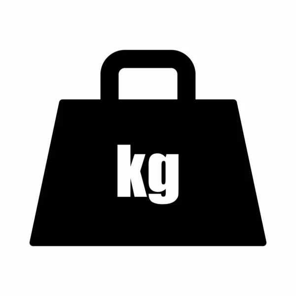 Peso icono kilogramo — Vector de stock