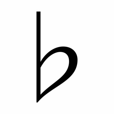 Music flat sign