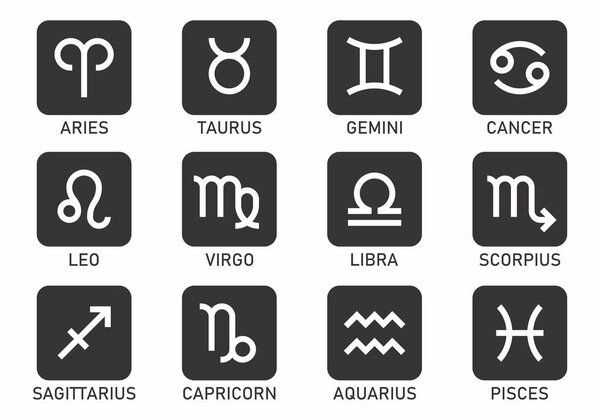 Zodiac signs set