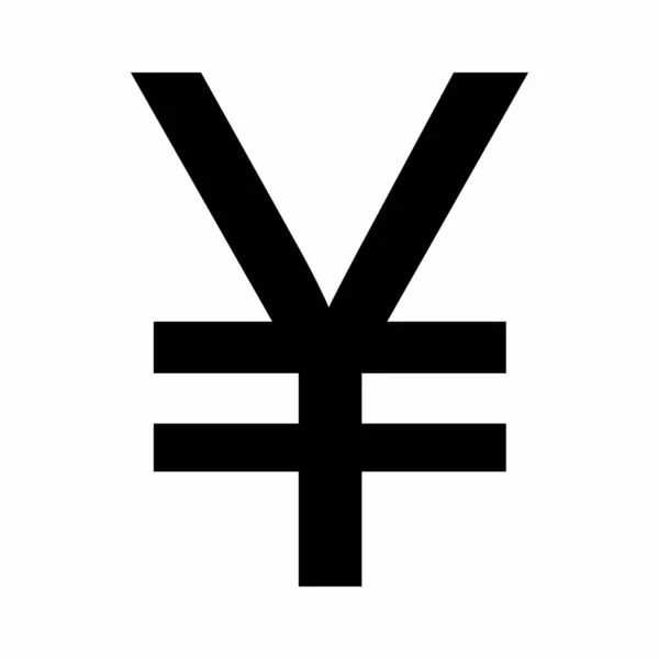 Signo de yen japonés — Vector de stock