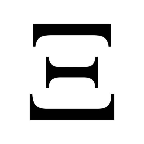 Піктограма грецької літери Xi — стоковий вектор