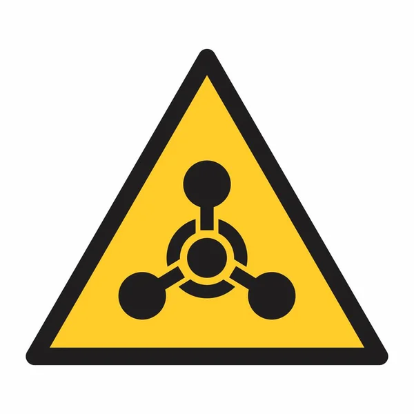 Signe d'arme chimique — Image vectorielle