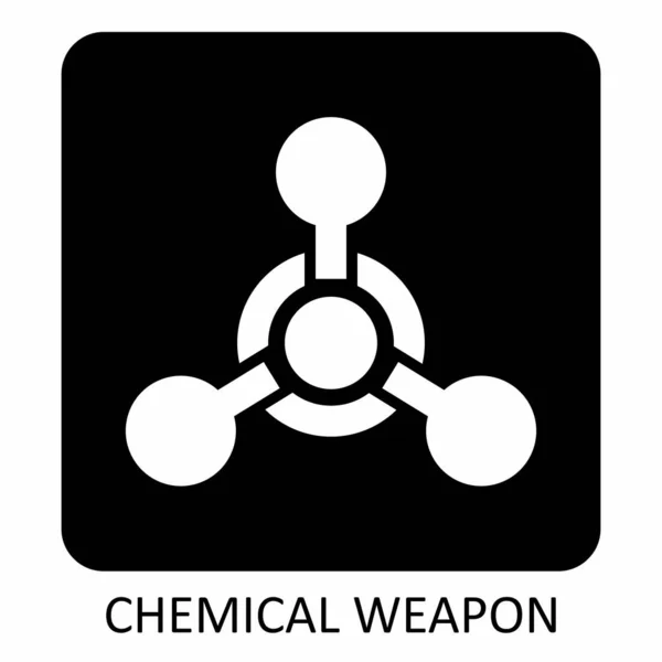 Symbol für Chemiewaffen — Stockvektor