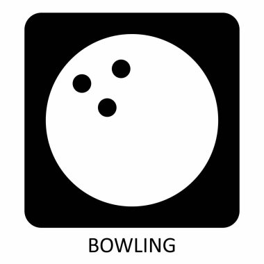 Bowling Topu ikonu illüstrasyonu