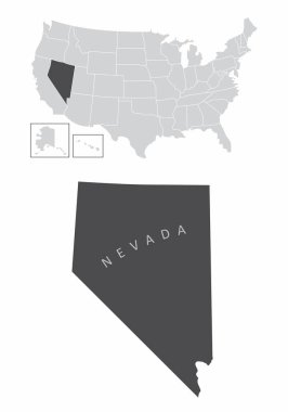 Nevada eyalet haritası
