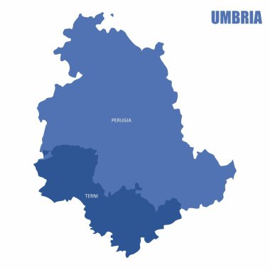 Umbria bölgesi haritası
