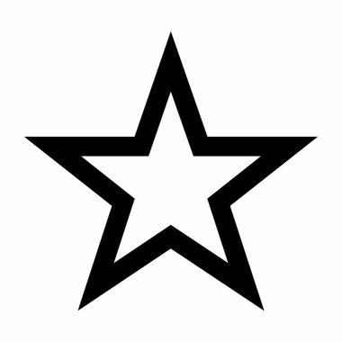 Beyaz yıldız simgesi