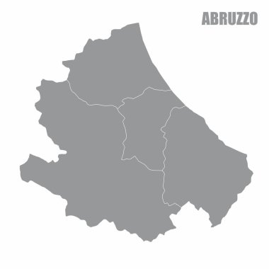 Abruzzo bölgesi haritası