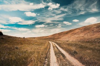 Toprak yolun karşısındaki alanın