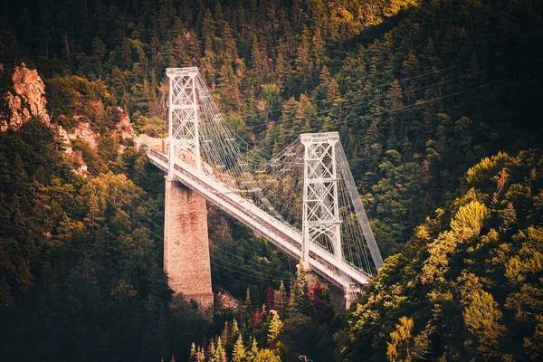 Gisclard demiryolu Köprüsü Pyrenees içinde
