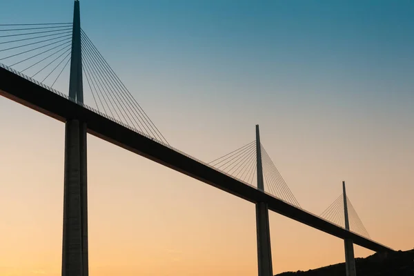 Viaduc Millau Κοντά — Φωτογραφία Αρχείου