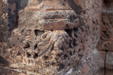 Palermo Katedrali, ana cephenin lav süslemeleri, yakın plan, Palermo, Sicilya, İtalya