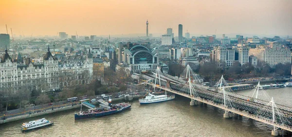 Uma vista aérea de Londres, Reino Unido — Fotografia de Stock